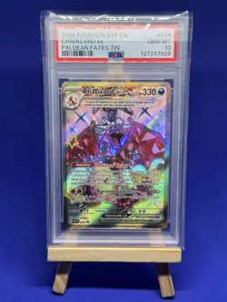 Pokemon TCG Paldean Fates Charizard EX SVP074 PSA 10 Gem Mint - Image 1