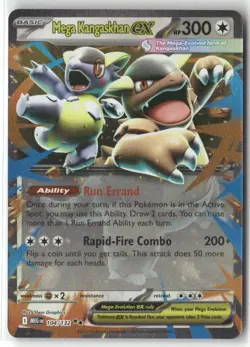 Pokemon Mega Kangaskhan ex Double Rare ME01: Mega Evolution 104/132 NM - Image 1