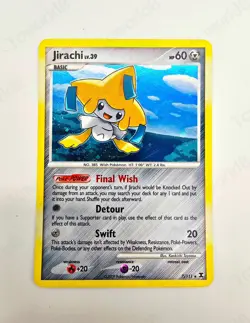 Pokemon Rising Rivals Holo 7/111 “ Jirachi ” light Play - Image 1