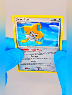 Pokemon Rising Rivals Holo 7/111 “ Jirachi ” light Play - Image 2
