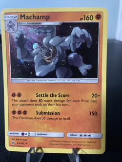 Pokemon TCG Machamp Blister Exclusives 65/145 Promo Cosmos Holo Rare - Image 1