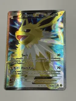Jolteon EX TCG 28a/83 Pokemon Generations Ultra Rare Holo Full Art - Image 3