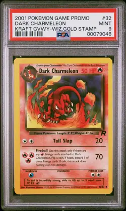 PSA 9 Dark Charmeleon 32 Kraft Giveaway Game Promo Pokemon W Stamp Wizards WOTC - Image 1
