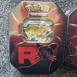 2x Sealed Pokemon TCG Destined Rivals Team Rocket Tins Persian & Nidoking New - Image 2