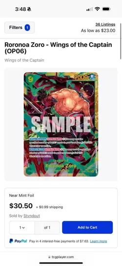 Roronoa Zoro SEC + Vinsmoke Reiju SR + One Piece Illustration Box Promos Vol.1/2 - Image 3