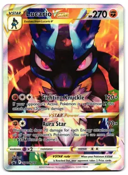 Lucario VSTAR SWSH291 - SWSH Black Star Promo Pokemon TCG - NM Card - Image 1