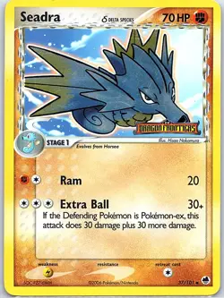 Seadra - 037/101 Reverse Holo Stamp Dragon Frontiers - Pokemon Card - NM - Image 1