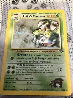 Pokemon TCG Erika's Venusaur Gym Challenge Holo Card 4/132 Unlimited Rare - Image 1