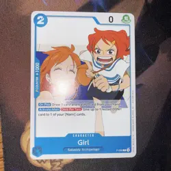 Girl P-096 One Piece OP14 Release Participation Fan Letter Promo English Card - Image 1