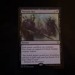137/361 NECROTIC HEX RARE COMMANDER LEGENDS MTG CARD - Image 1