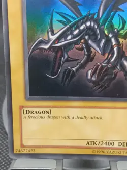 Red-Eyes B. Dragon Ultra Rare Yu-Gi-Oh Card SDJ-001 Holo Foil See Pics - Image 5