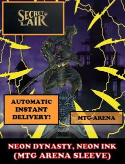 MTGA MTG ARENA CODE CARD SHOWCASE NEON DYNASTY NEON INK SECRET LAIR SLEEVE - Image 2
