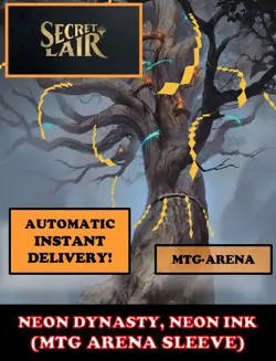 MTGA MTG ARENA CODE CARD SHOWCASE NEON DYNASTY NEON INK SECRET LAIR SLEEVE - Image 4