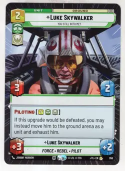 Star Wars Unlimited JTL Hyperspace Card #356 Luke Skywalker - Image 1