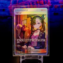 Marnie Houndour Waifu Trading Card ACG Pokemon Trainer Holo Flash Foil Textured - Image 2