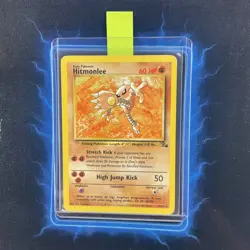 ⭐ Hitmonlee 22/62 ⭐Original Non Holo Rare Fossil Set Pokemon Card WOTC 1999 - Image 1