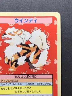 Arcanine Topsun Blue Back No Number Rarity 1995 Nintendo Japanese Pokemon Card - Image 4
