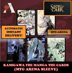 MTGA MTG ARENA CODE CARD KAMIGAWA THE MANGA THE CARDS SECRET LAIR SLEEVE - Image 1