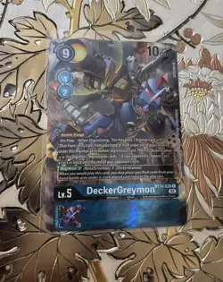 Digimon Card Game DeckerGreymon Alternate Art BT10-026 R Xros Encounter - Image 1