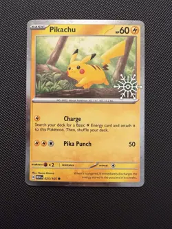 Pikachu - (Holiday Calendar) 025/165 Miscellaneous Cards & Products Holo NM - Image 1