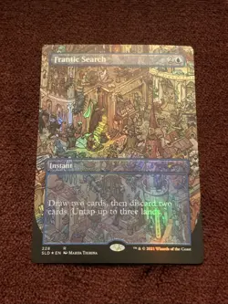MTG Frantic Search Secret Lair Drop Series NM Foil Card Magic The Gathering X1 - Image 1