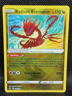 Radiant Eternatus 105/159 Holo Rare Crown Zenith NM-Mint Pokemon TCG - Image 1