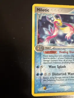 2004 POKEMON EX HIDDEN LEGENDS 12 MILOTIC-REVERSE FOIL - Image 3