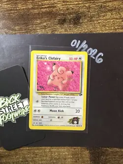 Erika's Clefairy 40/132, Gym Challenge, Pokemon TCG, WOTC, 2000, Uncommon, NM - Image 3