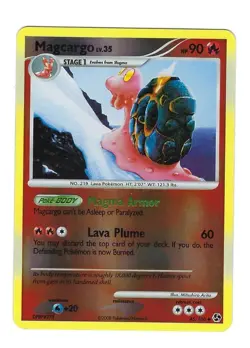Pokemon Magcargo 45/106 Great Encounters Reverse Holo UNPLAYED - Image 1