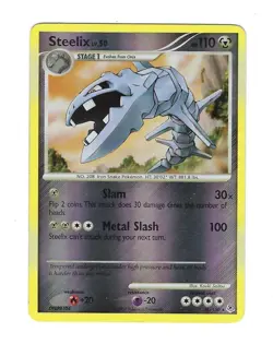 2007 Pokemon Steelix 38/130 Diamond and Pearl Rare Reverse Holo - Image 1