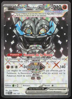 Carte Pokemon Ogerpon ex 199/167 Mascarade Crepusculaire FR - Image 1