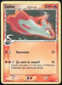 Carte Pokemon Latias 21/110 Fantomes Holon Francais - Image 1