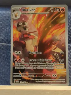 2025 Pokemon Blaziken 192/182 Destined Rivals Illustration Rare Holo - Image 1