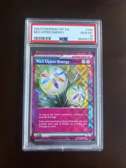 NEO UPPER ENERGY- 2024 POKEMON TEMPORAL FORCES - PSA 10 - POKEMON TCG - Image 1