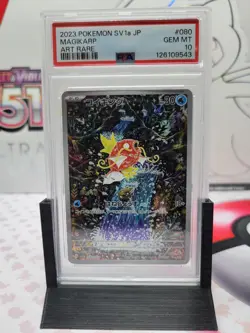 2023 Pokemon Magikarp 080/073 Sv1a: Triplet Beat Holo (Japanese) PSA 10 - Image 1