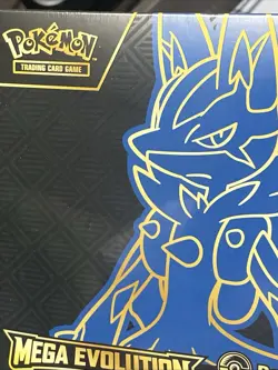 POKEMON CENTER.. TCG Mega Evolution ETB.. Lucario Edition NEW! Read DESCRIPTION - Image 4