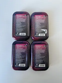 4x Pokemon Mega Evolution Mega Heroes Mini Tins - OPENED NO PACKS - Image 2