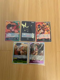 cartes ONE PIECE lot de 33 cartes OP13 ( R, L, Evenement) FR NM - Image 2