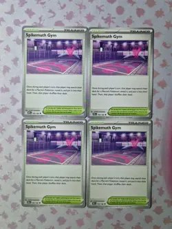 Pokemon Card Spikemuth Gym - 169/182 ×4 - Destined Rivals - Trainer Playset - Image 1