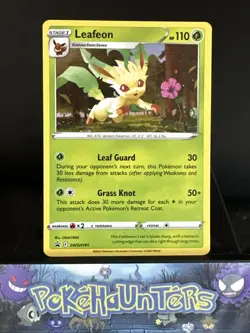 Pokemon Card Leafeon SWSH191 SWSH Black Star Promo Holo Rare Near Mint - Image 1