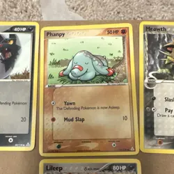 Pokemon/ EX Holon Phantoms/ Common Lot of 6 Cards/ Poochyena Phanpy - Image 5