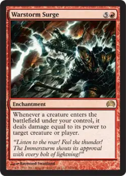 MTG Warstorm Surge, Planechase 2012, Heavily Played, English - Image 1