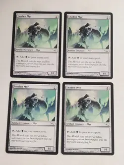 MTG Playset 4x Leaden Myr (Mirrodin/Artifact/C) - BGM - Image 1