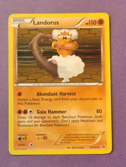 Vintage Landorus #74 Holo Rare Noble Victories 2011 Pokemon TCG NM/LP - Image 1