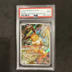 Eevee - (Pokemon Center Exclusive) SVP173 SV Black Star Promo - PSA 9 MINT - Image 1