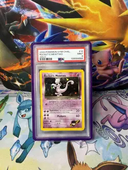 2000 Pokemon Gym Challenge Unlimited Holo Rocket's Mewtwo 14/132 PSA 9 MINT - Image 1