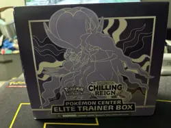 Pokemon Chilling Reign Pokemon Center EMPTY Elite Trainer Box (ETB) No Packs! - Image 1