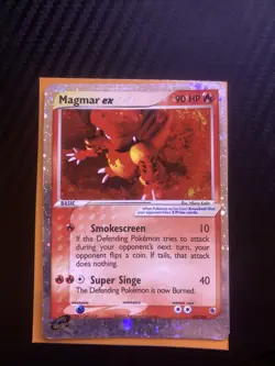 Pokemon TCG Magmar EX Ruby & Sapphire Holo Ultra Rare - Image 1
