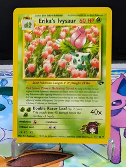 Pokemon Erika's Ivysaur 41/132 Gym Challenge Regular LP - Image 1