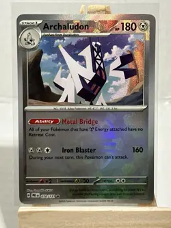 2025 Pokemon ARCHALUDON #070/131 Prismatic Evolutions Master Ball Holo English - Image 1